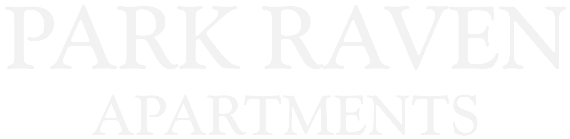 Park Raven Apartments Logo